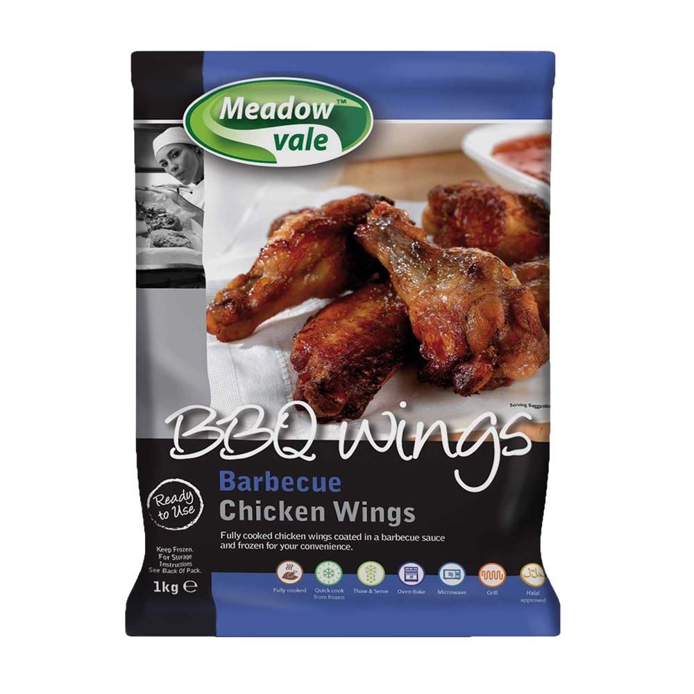 Barbecue Chicken Wings 1kg Frozen Devine Quality Foods