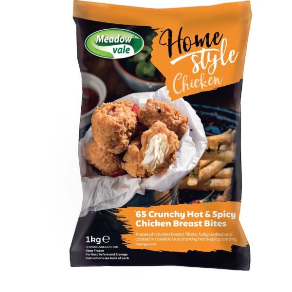 Hot & Spicy Chicken Fillet Bites 1kg Frozen Devine Quality Foods